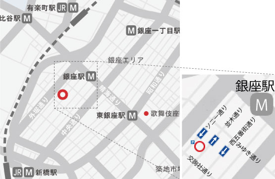 ハイアットセントリック銀座東京　地図