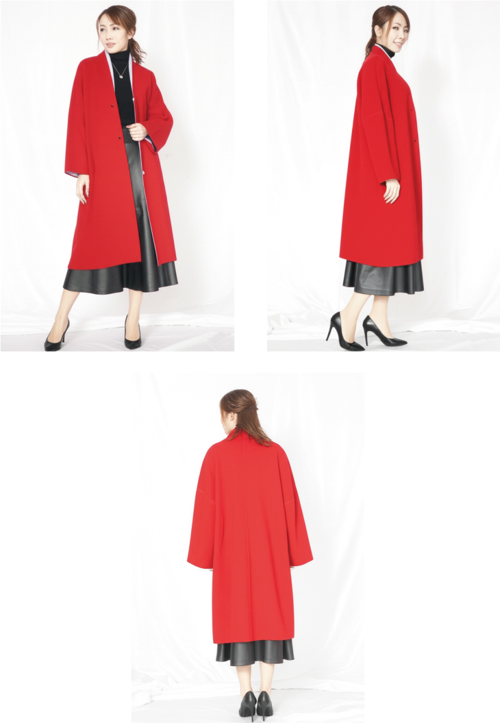 カシミヤニットコート